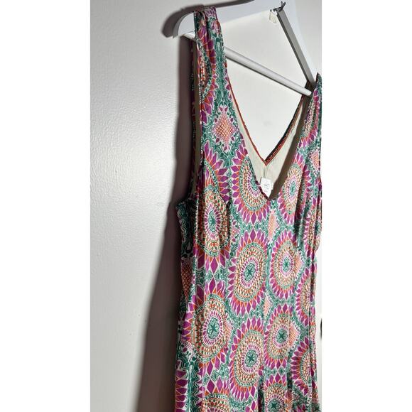 HD in Paris Anthropologie South Island Medallion Print Fit and Flare Dress Sz 12 - Picture 5 of 12
